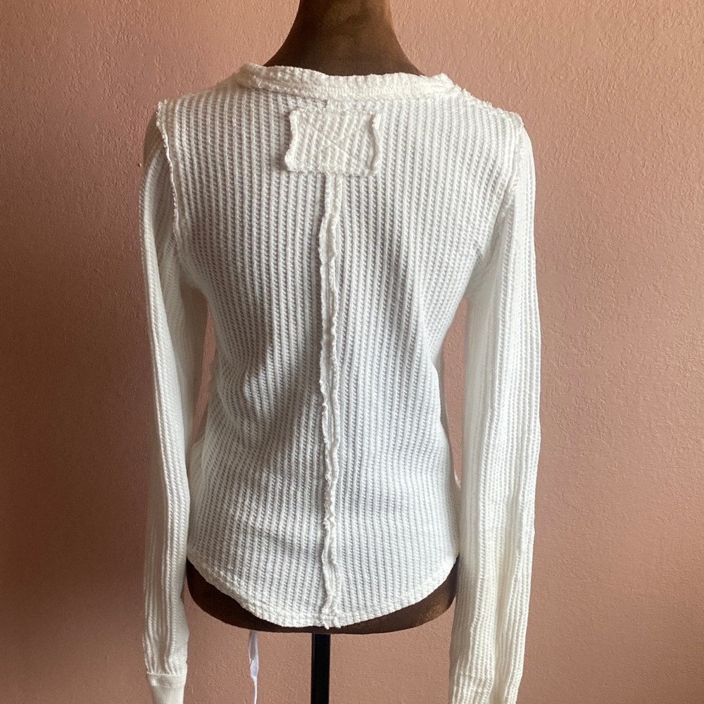 WE THE FREE Ivory Textured Long Sleeve Top - Picture 4 of 9